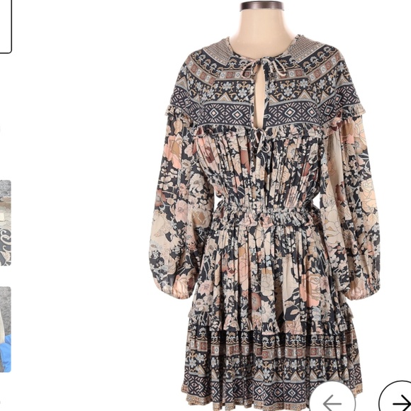 Spell and Gypsy Amethyst Nightfall dress, Small, Beige - Picture 3 of 3